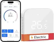 Meross 16A Built-in Smart Thermostat WiFi Thermostat for Electric Heater/Floor Heating Compatible with Alexa and Google Home, Voice Control and Remote Control