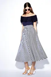 Garden Row Midi Skirt--SAC-S3008