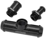 Aeroflow Ford Barra Ba BF FG XR6 Heaterhose T Piece Falcon Black - AF64-4041BLK