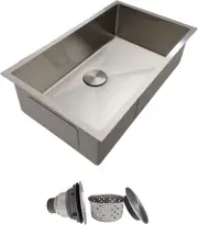 30 Inch Undermount Kitchen Sink - 18 Gauge Stainless Steel Single Bowl Kitchen