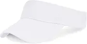 [Fsfsdg] Adjustable Sun Visor Cap for Women and Men Outdoor White