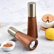 Unbreakable Wood Pepper Mill Manual Seasoning Jar Restaurant