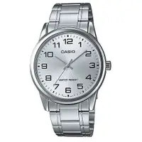 在飛比找蝦皮商城優惠-【CASIO】低調簡約不鏽鋼指針錶-數字銀面(MTP-V00