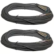 2 50 Ft XLR 3 Pin FEMALE to 1/4 inch MONO Headphone mic Cable AUDIO CORD 6.3MM
