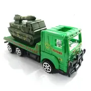 Military Army Cargo Truck Toy with Green Camouflage Rocket Launcher - Detachable