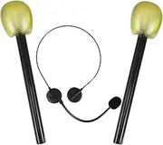 Toddmomy 1Set Glitter Foam Microphone Realistic Simulation Props for Party Decorations School Events Birthdays Safe Material for Microphones