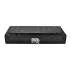 35"X13"X6.4" Black Aluminum Tool Box Truck Car Outdoor Trailer Pickup Toolbox