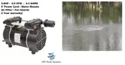 115V GAST Air Compressor or VACUUM PUMP 27"+hg 3/4hp veneer/Aerate 6.5cfm 35psi