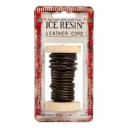 Ice Resin Leather Cording Soft 3mm - Dark Brown