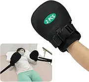 Bed Restraints Mitts Safety Hand Control Medical Mittens Dementia Gloves Protectors Hand, Prevent Scratching, 1 Pair, Black