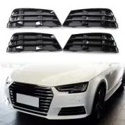 Front Bumper Fog Light Grille Cover Lower L + R Side For AUDI A4 B9 2016-2018 17