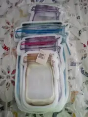 MASON JAR ZIPLOCK BAGS set of 12 brand new
