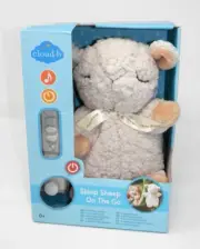Cloud-B Sleep Sheep Baby White Noise Plush • Sleep Aid On The Go Portable NEW