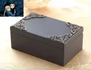 Classic Black Rectangle Music Box : Howls Moving Castle Theme Soundtrack