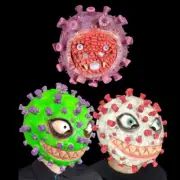 Scary Demon Virus Full Head Latex Mask Decor Fancy Cospaly Costume Halloween