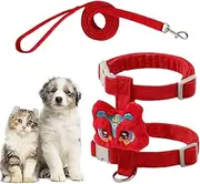 Travel Cat Harness - Anti-Escape Soft Kitten Chest Harness,Adjustable Cat Chest Hardness, Pet Outdoor Wear Supplies for Cats, Dogs, and Pets