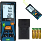 196/393.7Ft Laser Measure Meter,Green Beam Laser Measurement Tool with Angle Sen