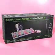 New Velocilinx Boudica Pro Series Gaming Bundle Keyboard Mouse Headset