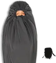 All Season Fleece Sleeping Bag Liner Adds up to 27°F/ 15°C, Lightweight Mummy Sl