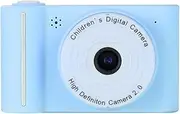1080P Digital Camera Digital Video Camera for Dual Lens 2.0 Inch IPS Screen Built-in Battery Cute P Frames esting Games with Neck Strap Birthday Boys Girls Blue