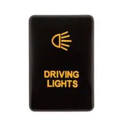 Hulk 4X4 Switch Push Button On / Off Oe Rpl 12V Driving Light Amber Illum Late Toyota - HU1380A