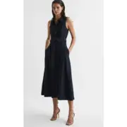REISS Milena Midi Dress Size 10 New with Tags