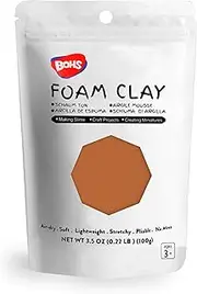 BOHS Chocolate Foam Clay - Squishy,Soft, Air Dry -for School Project,Cosplay,Fake Bake, Slime Supplies-100 Grams