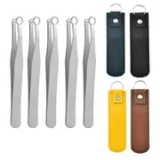 1x Nasal Cleaning Trimmer Round Tip Stainless Steel Nose Trimming Tweezers Asstd