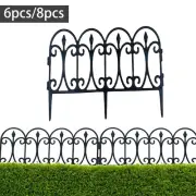 Garden Picket Fence Animal Barrier for Dogs Decorative Garden Fence Inserts