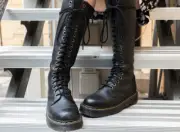 DR. MARTENS 1B60 BEX PISA KNEE HIGH Leathe BOOTS MSRP$280 SOFT+SLEEK+LIGHTWEIGHT