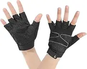 [TINAYAUE] Kids Cycling Gloves Thin Breathable Non Slip Shockproof Sports Half Finger Gloves for Riding Biking Roller Skating