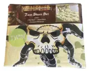 RARE NEW Disney Pirates Of The Caribbean Twin Sheet Set DEAD STOCK Dead Man's