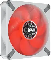 CORSAIR ML120 LED Elite, 120mm PWM LED White Fan (Corsair AirGuide Technology, Magnetic Levitation Bearing, Up to 2,000 RPM, Eight Vibrant LEDs, Low Noise, High Airflow) Single Pack - Red