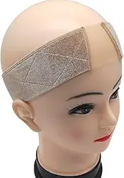 Lace Grip Cap for Women,1PC 2 in 1 Lace Wig Grip Band Plus Wig Cap for Lace Wigs,Velvet Lace Wig Grip Band,Elastic Lace and Velvet Wig Head Hair Bands,Non Slip Wig Headband,Women Lace Wig Grips,Beige