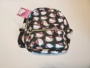 hello kitty small black backpack purse