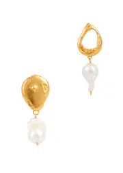 Alighieri The Infernal Storm Drop Earring, Earring, 24kt Gold-plated One Size
