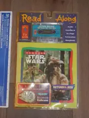 1995 STAR WARS RETURN OF THE JEDI READ ALONG BOOK AND CASSETTE TAPE, NOS, SEALED