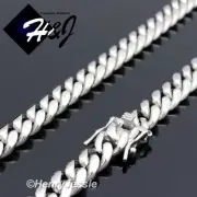 20-30"MEN Stainless Steel WIDE 14x6mm Silver Miami Cuban Curb Chain Necklace*154