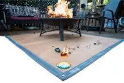 Ember Mat 67" x 60" Fire Pit Mat Grill Mat Protect Your Deck Patio Fire Resist