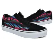 VANS OLD SKOOL MORROCAN UNISEX MEN SIZE 8.5 = WOMEN SIZE 10 SHOES BLACK/RED NEW