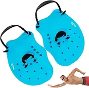Swimming Paddles for Kids | Webbed Silicone Adjustable Swimming Gloves | Portable Adults Swimming Gear with Drainage Holes, Reusable Swimming Aids for Training, Exercise Beutee