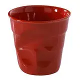 在飛比找遠傳friDay購物優惠-法國 REVOL FRO 紅色 陶瓷皺折杯 80cc