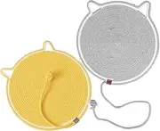 Alasum 2Pcs Cat Scratch Mat Durable Slip Couch Protector for Indoor Cats Versatile Scratching Pad and Sleeping Mat Essential Kitten Supplies Design for Healthy Claws