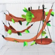 Pet Flannel Hamster Hammock Plush Toy Chinchilla Guinea Pig Hanging Bed Mat p Ḵ