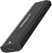 mbeat Elite USB-C to M.2 SSD Enclosure, Screw-less Installation, Supports NVMe & SATA Dual Protocol, Supports M Key, B+M Key SSD Size 2230 / 2242 / 2260 / 2280, Black Aluminium Design