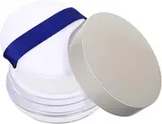 FRCOLOR Travel Powder Container Reusable Loose Powder Compact Case Makeup Puff Size for Women