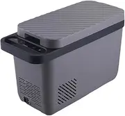 Outdoor Car Refrigerator, Car Home Dual-Use 12V/24V Car 16L Fridge Portable Freezer Compressor Cooler for Car, RV, Truck, Van, Boat for Camping, Travel, Fishing Outdoor,Grey
