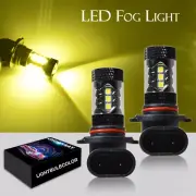9006 80W Fog Light For Lexus GS300 1998-2006 LED 3000K Golden Yellow HB4 2 Bulbs (for: Lexus)