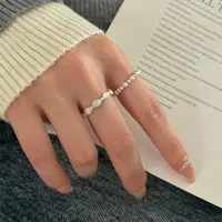 在飛比找momo購物網優惠-【KT DADA】純銀戒指 貝殼戒指 銀戒 金戒指 韓國戒指