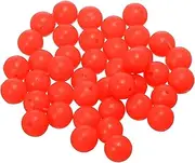 uxcell Fishing Beads Glow Soft Plastic Fishing Bait Eggs Lure Rigs Accessories, 10 mm Fit for Saltwater Freshwater - Round (500 Pack, Red)